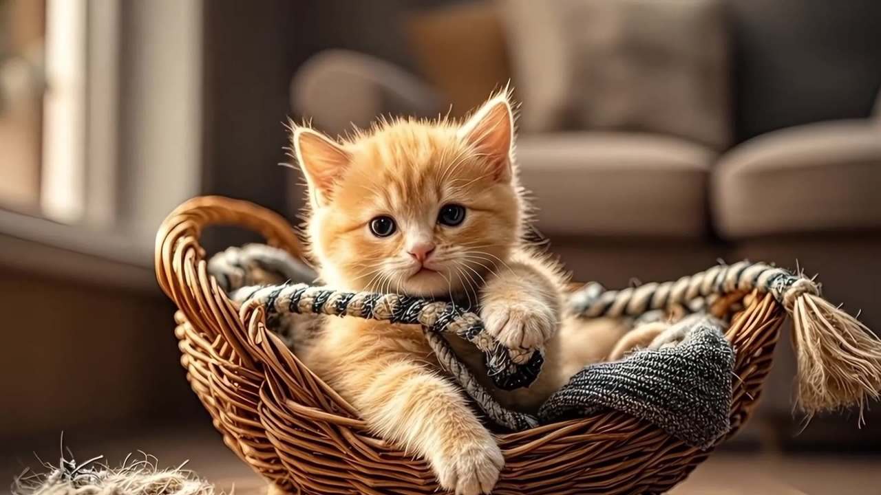 竹篮猫咪