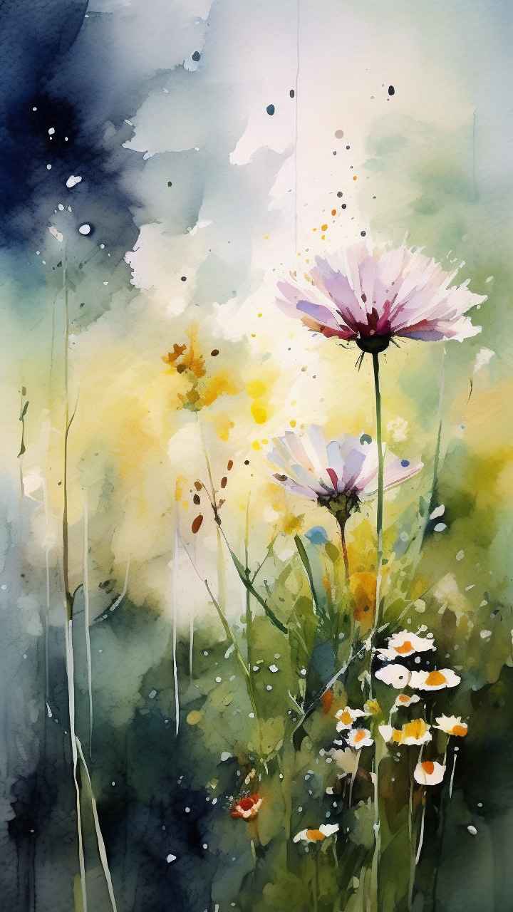 克劳德·莫内风格，一朵野花 10