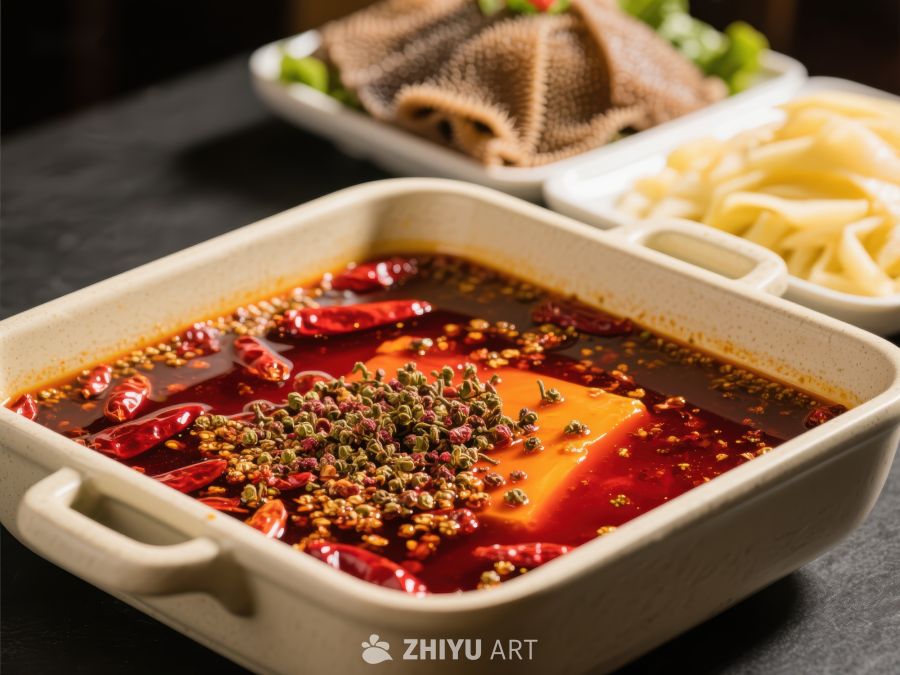 麻辣火锅配菜，诱人美食 381