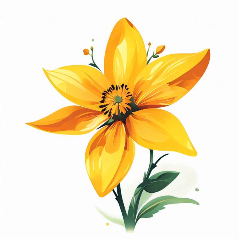 迎春花春季插画 12