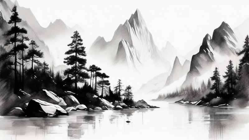 山水风景插画 17