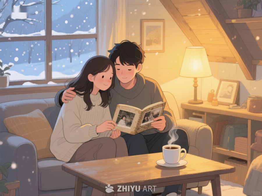 冬夜温馨共读时光 134