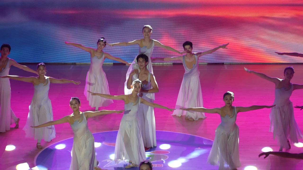 舞台上的优雅舞蹈表演