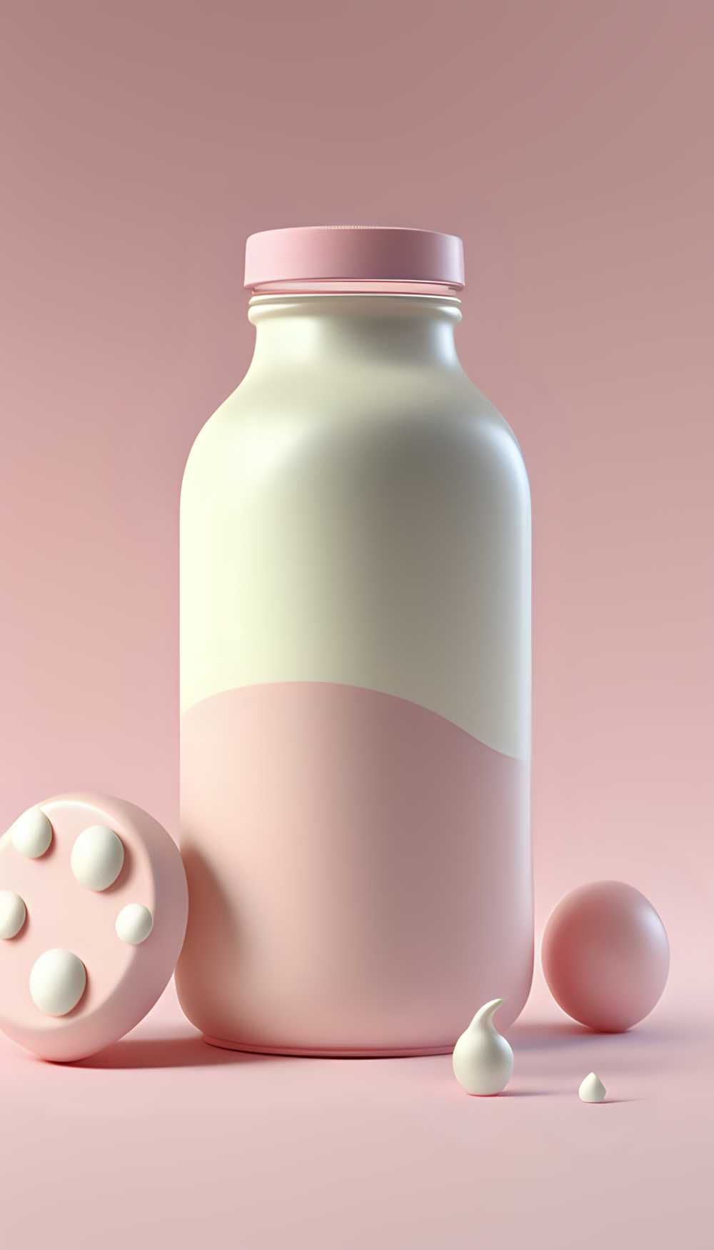 粉红简约风背景图