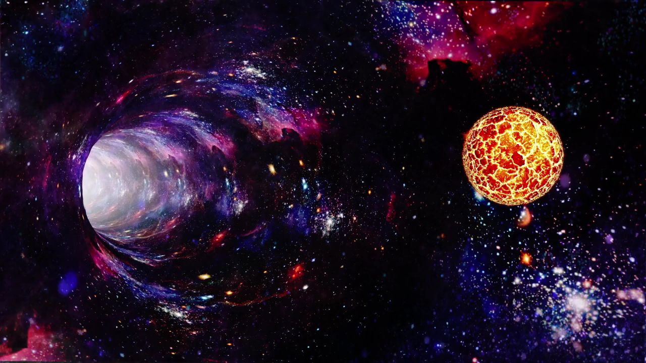 空间黑洞虫洞关于未来科幻小说科幻幻想行星地球太阳浮点数银河宇宙