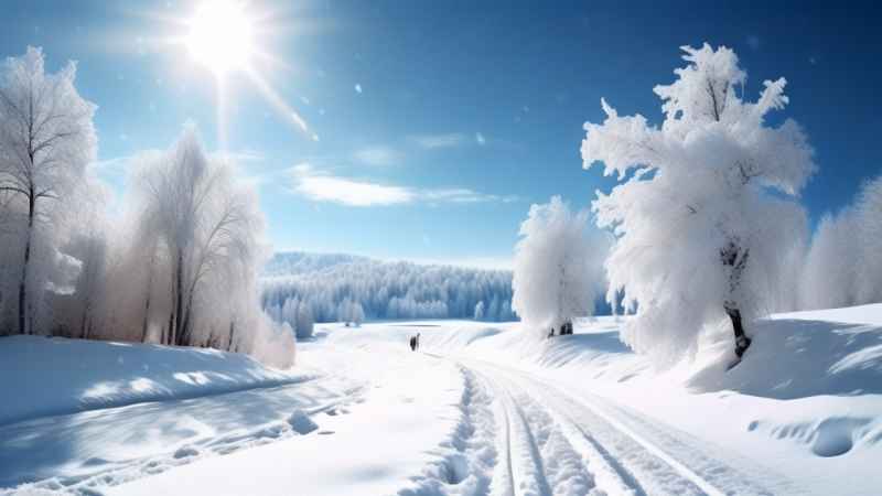 美丽冬季雪景 75