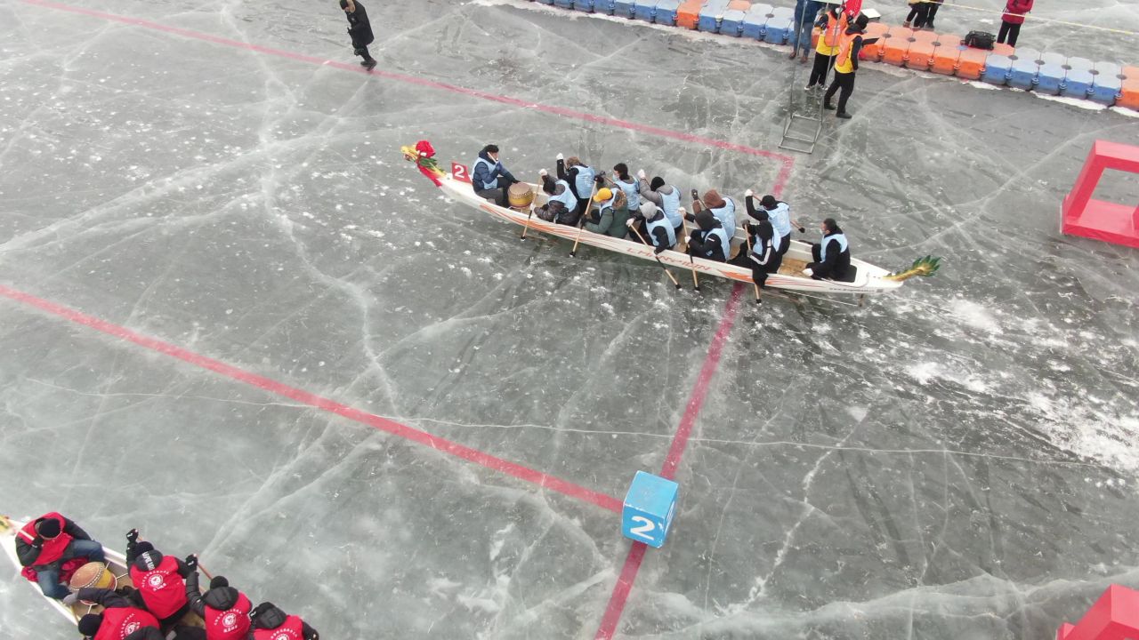 冰上竞技 冰龙舟 冰上运动