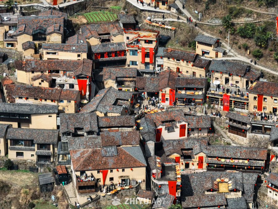 航拍浙江丽水松阳陈家铺村 48