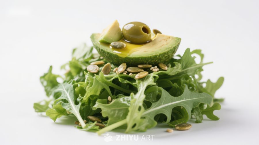 新鲜沙拉配鳄梨橄榄