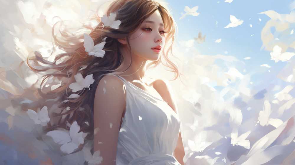 艺术浅白色唯美背景图99