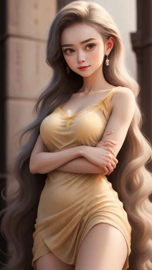吊带美女