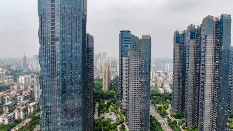 福建福州城市风光航拍摄影图