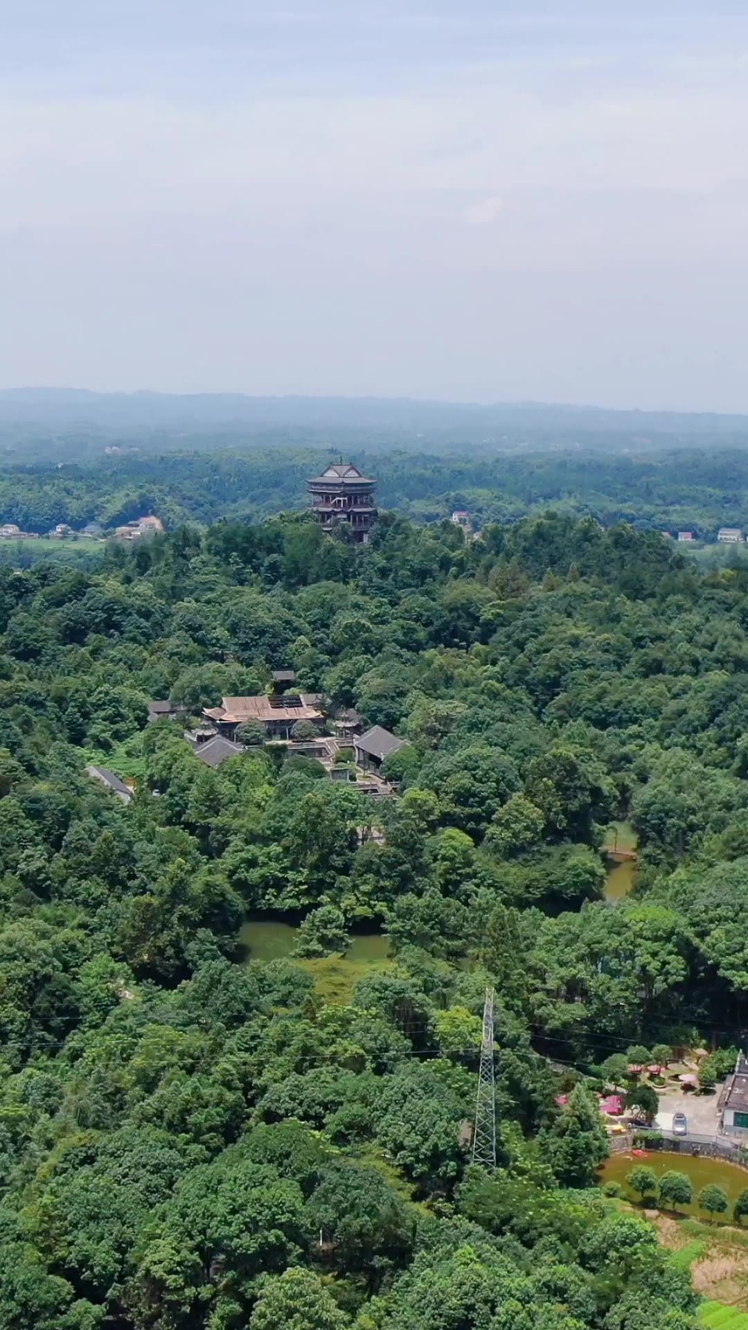 旅游景区湖南常德桃花源5A景区水府阁
