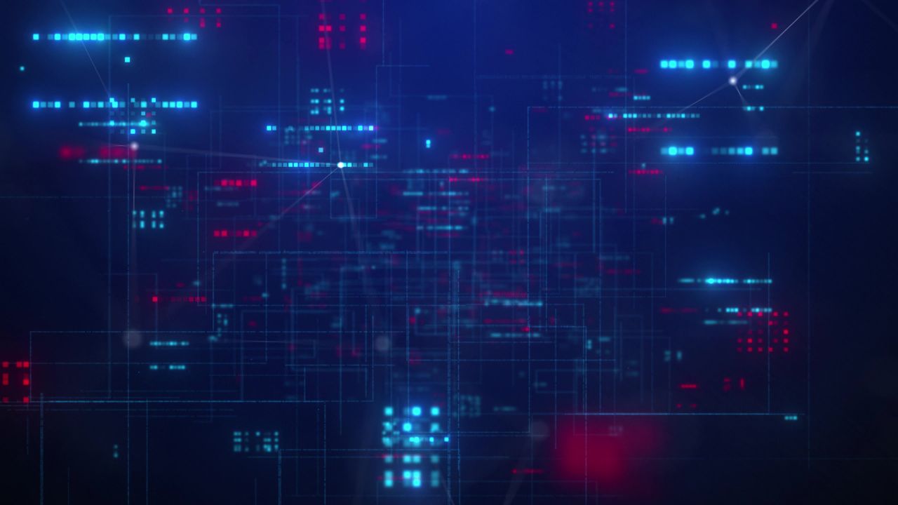 数字科技流动代码字母抽象互联网络金融视频素材 8