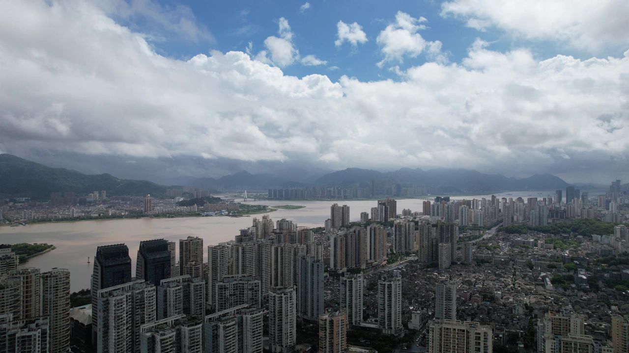 温州城市大景航拍