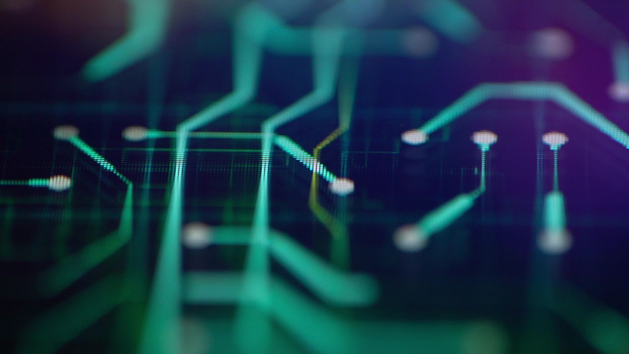 数字科技流动代码字母抽象互联网络金融视频素材 80