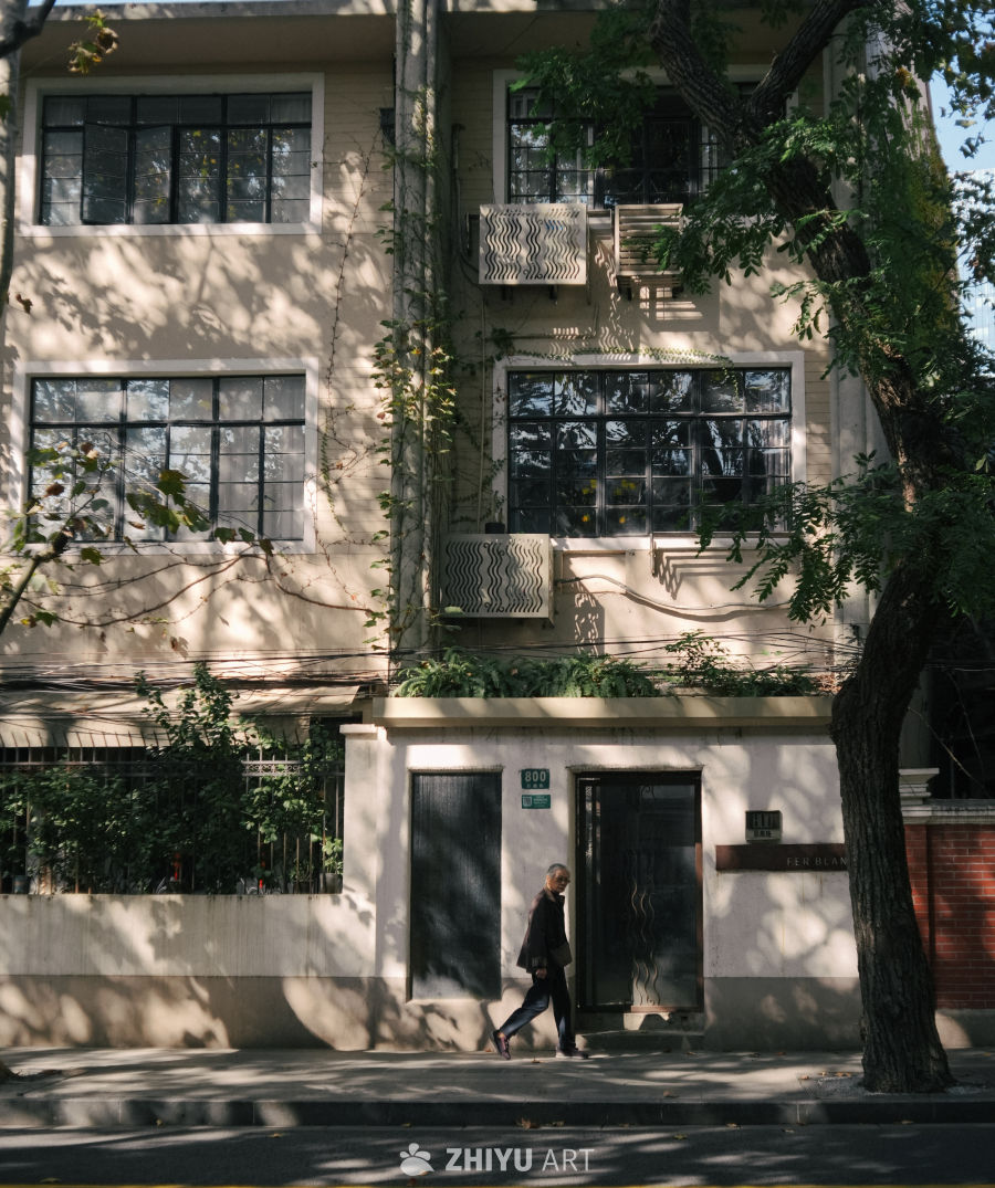 光影斑驳的上海街头