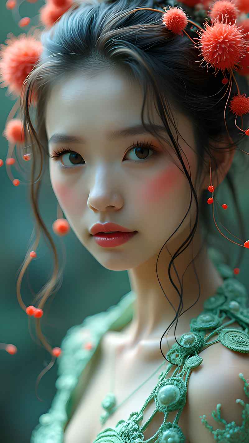 森林系列五颜六色古风艺术美女 113