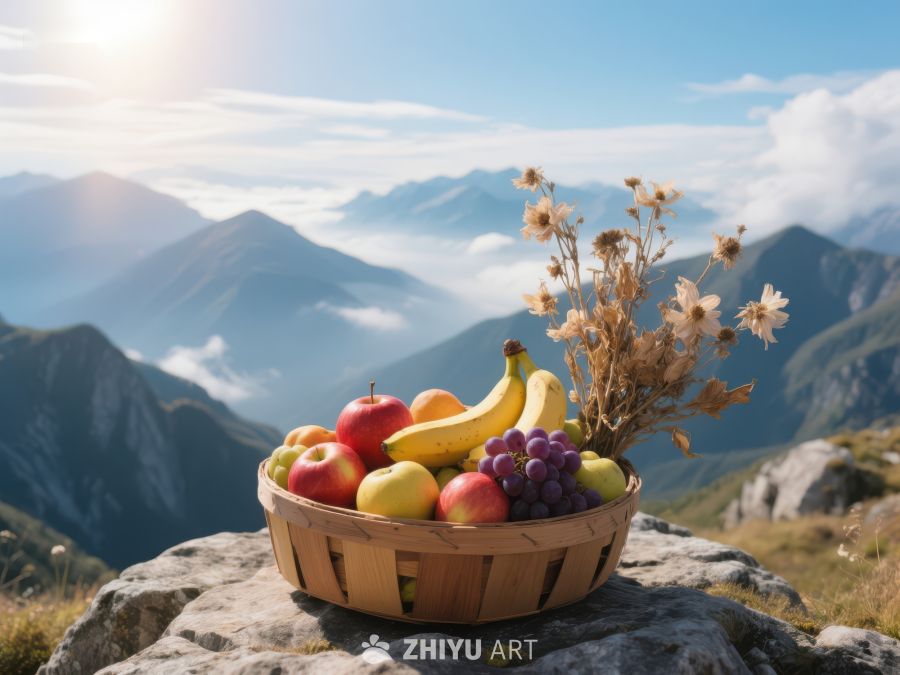 山巅果篮，自然美景 463
