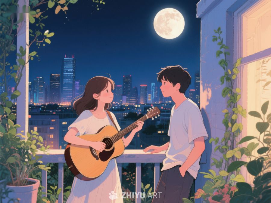 月下阳台吉他情 1228