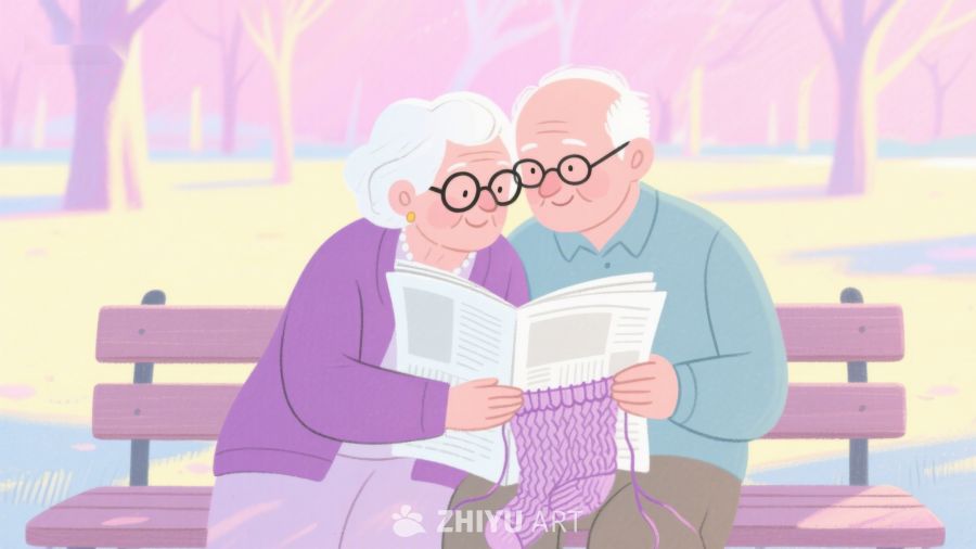 公园长椅上的温馨阅读时光 194