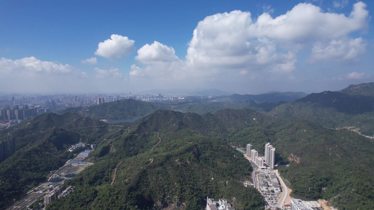 广东珠海城市风光航拍 