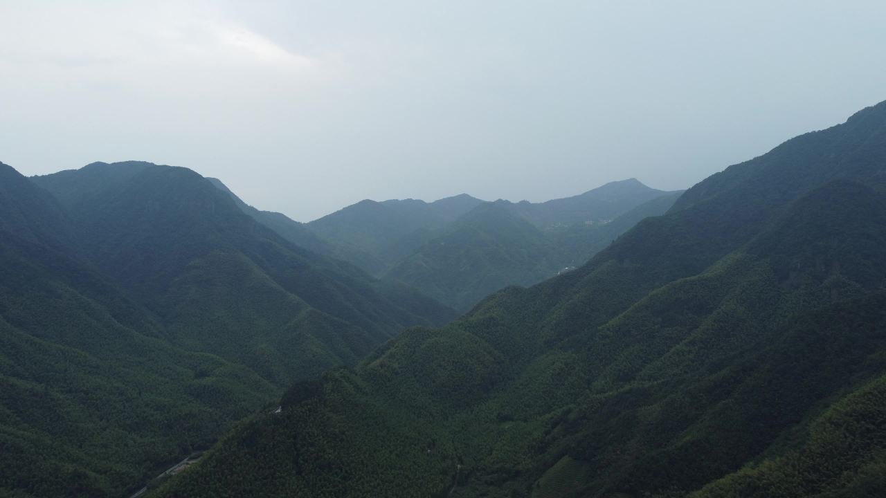 航拍安吉风光