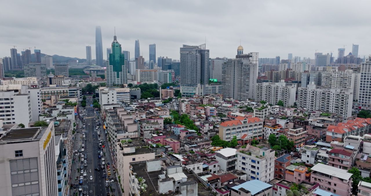 广东东莞城市建筑风光航拍 11