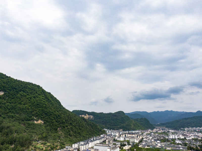 湖南张家界武陵源区航拍