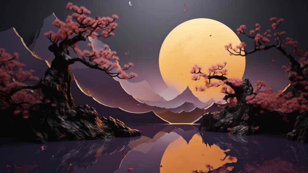 中秋佳节之花好月圆