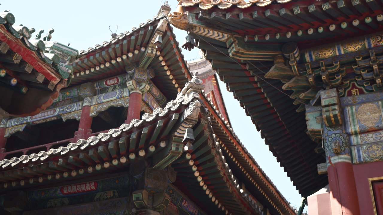 飞檐 雍和宫 古建筑