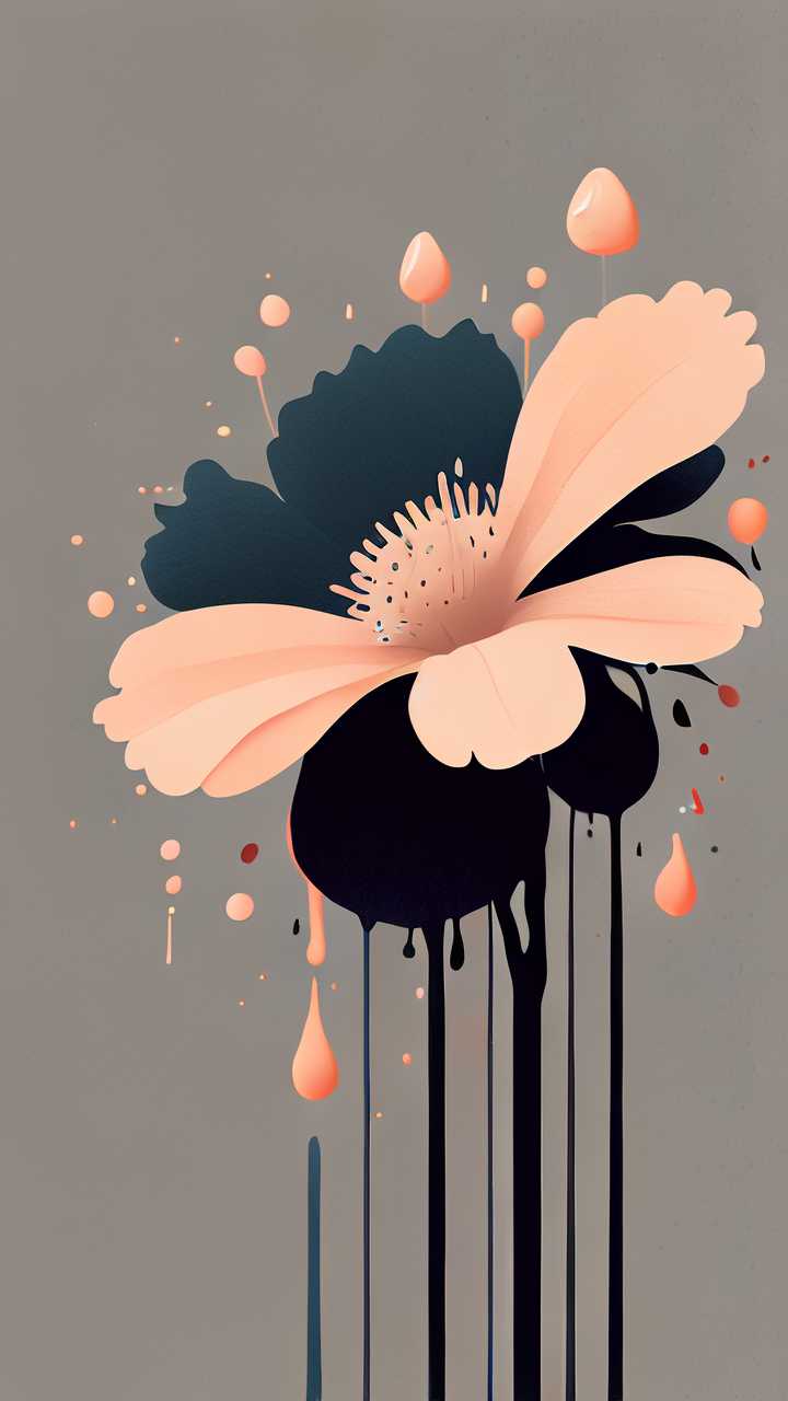 花的水滴