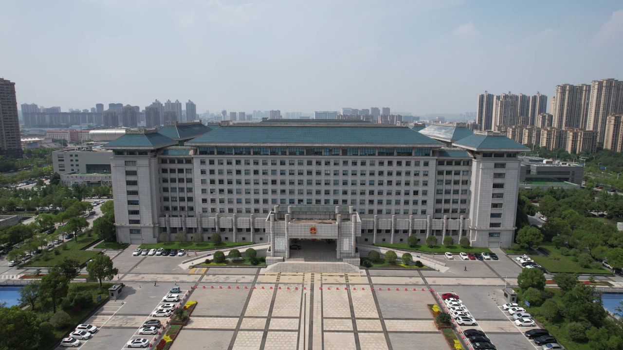 安徽滁州城市风光航拍 