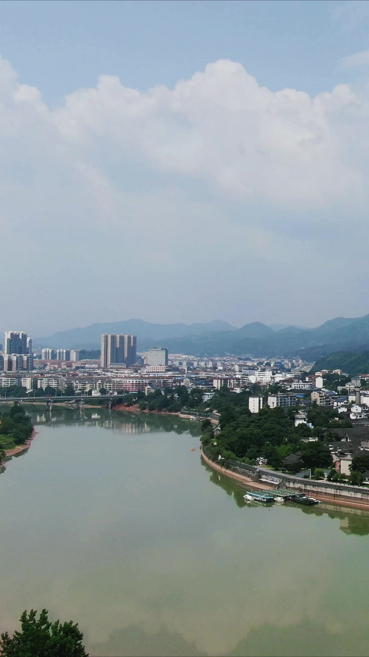 湖南黔阳古城4A景区竖屏航拍