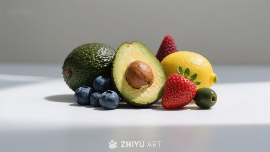 新鲜水果静物组合