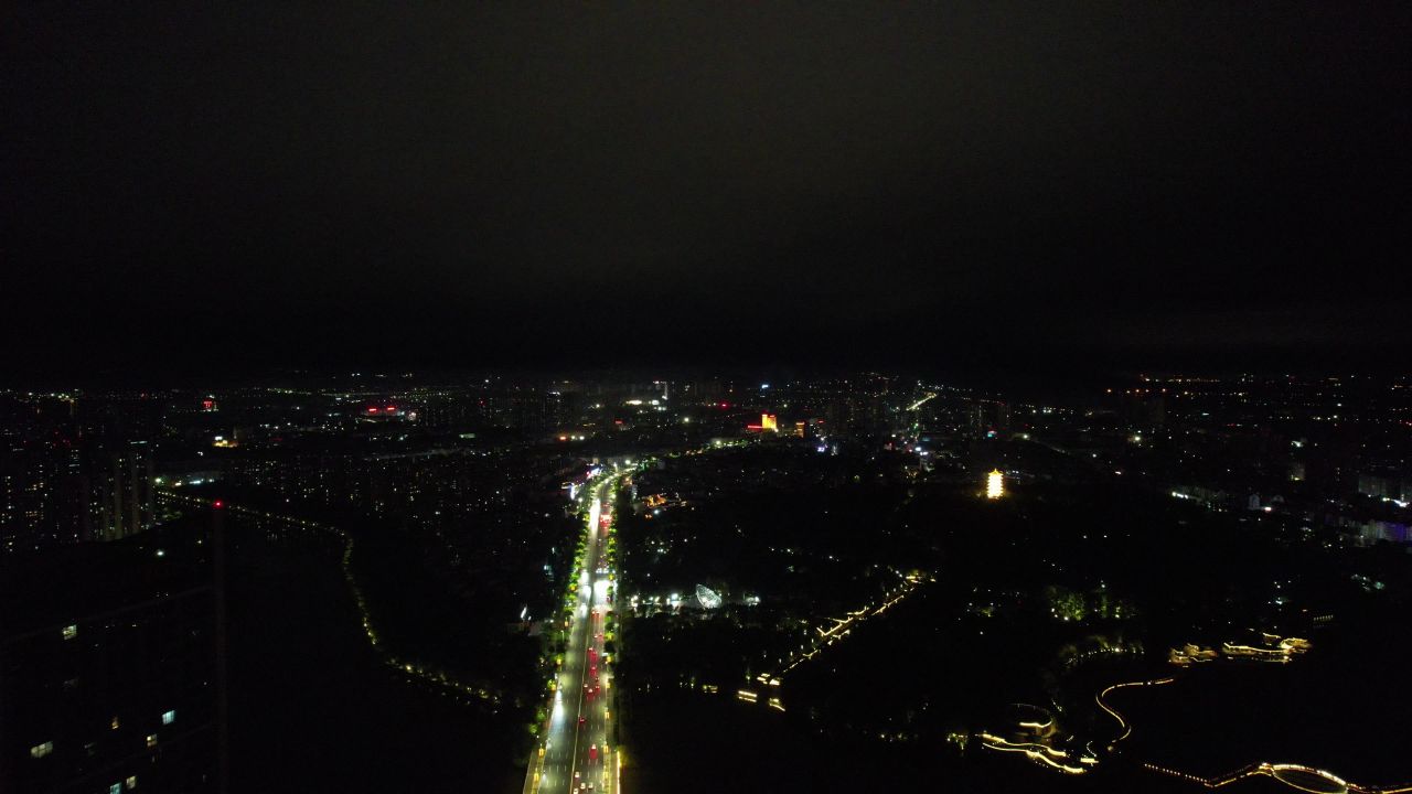 蚌埠城市夜景灯光 