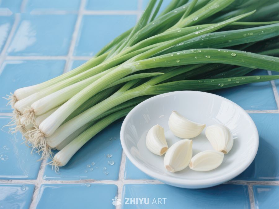 新鲜葱蒜，健康食材 436