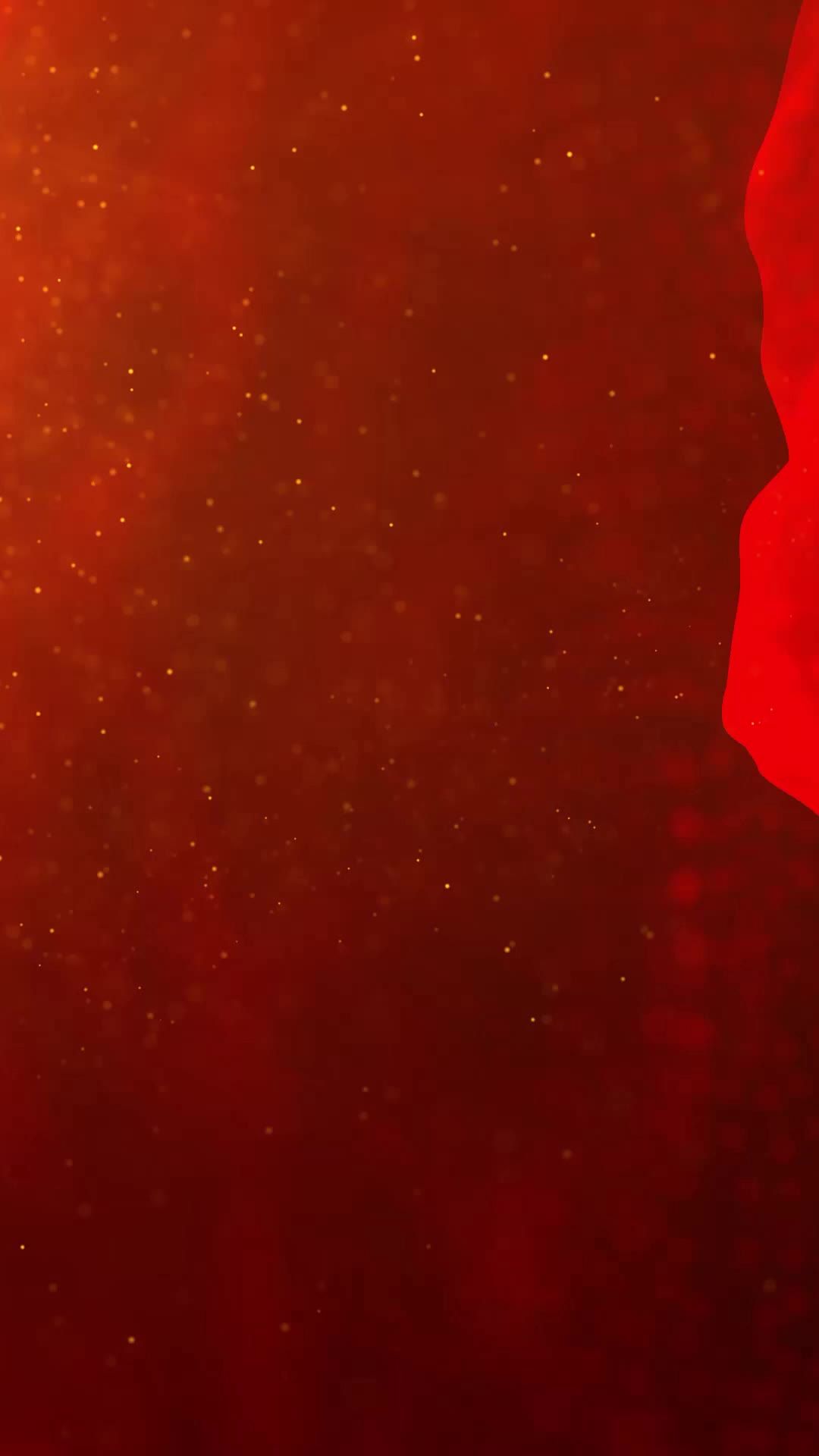 竖版红色粒子红绸光束背景视频素材 52