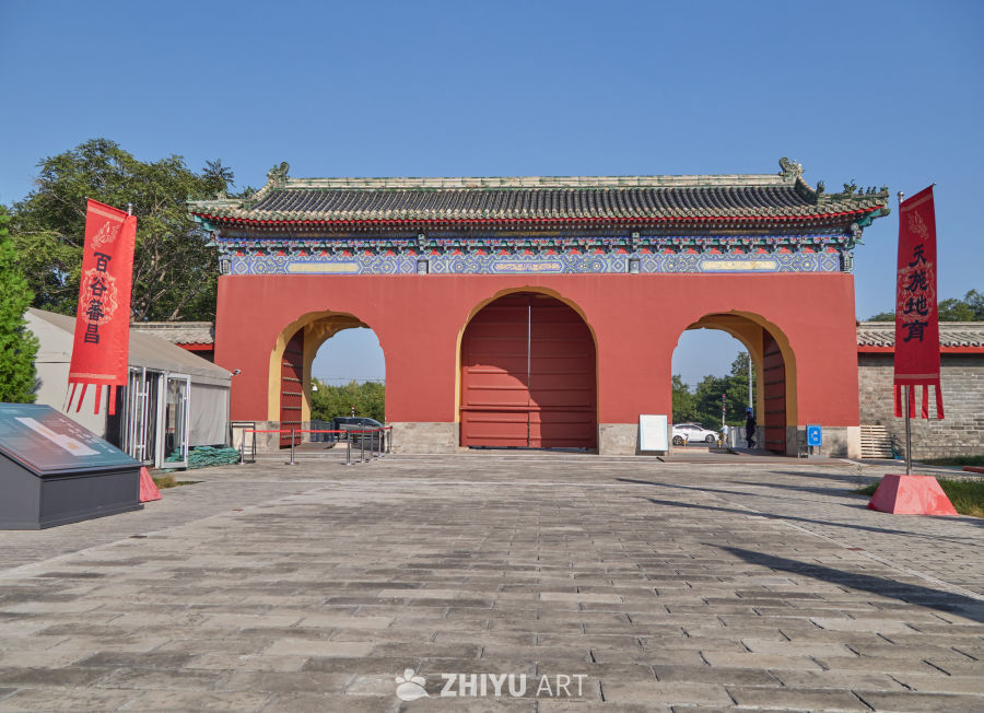 北京市西城区先农坛庆成宫门楼