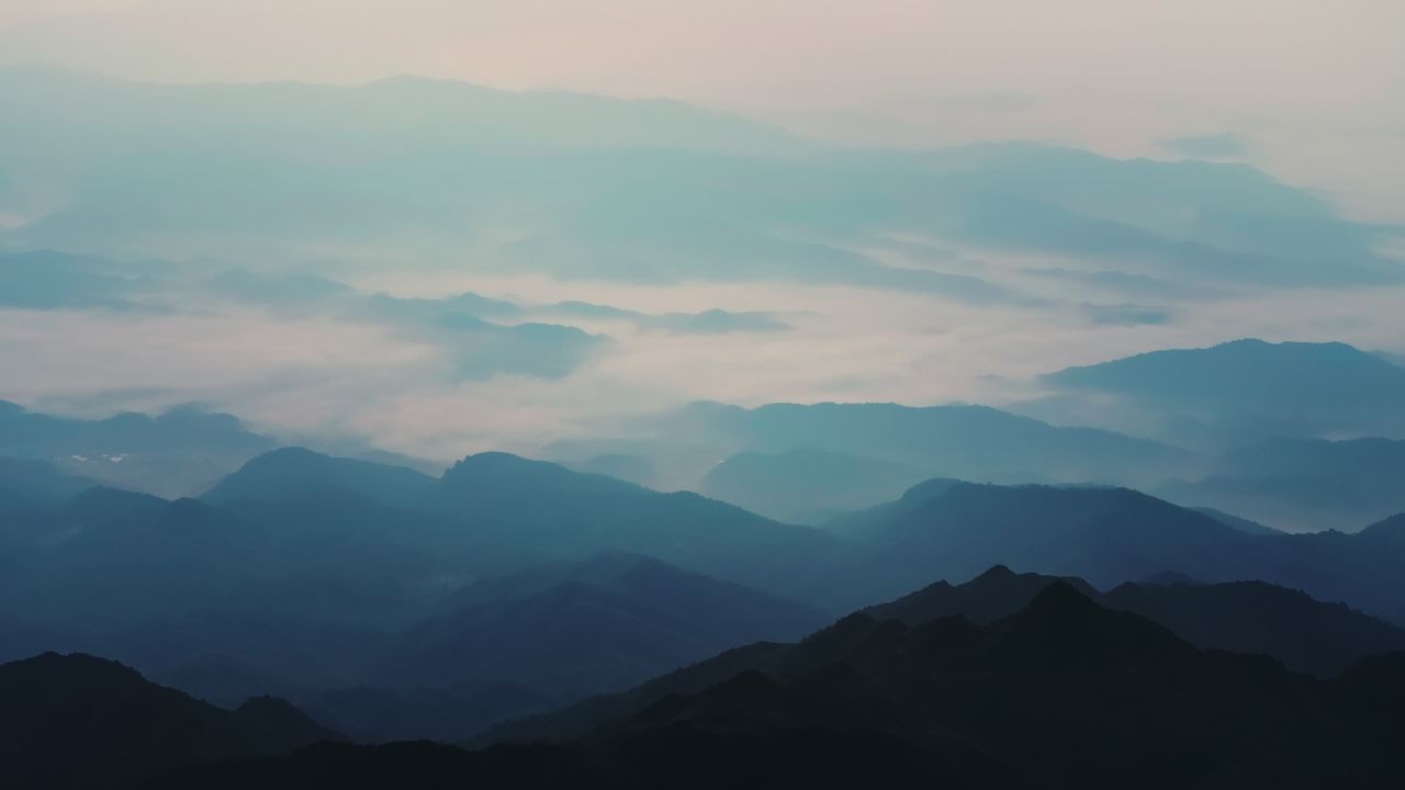 江西萍乡武功山日出日落云海风光航拍 29