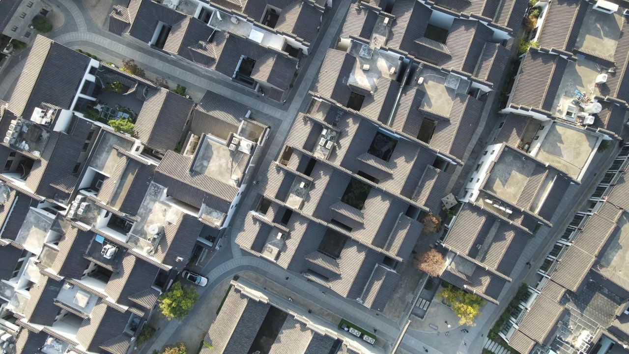 江苏南京城市风光旅游景区地标建筑航拍 