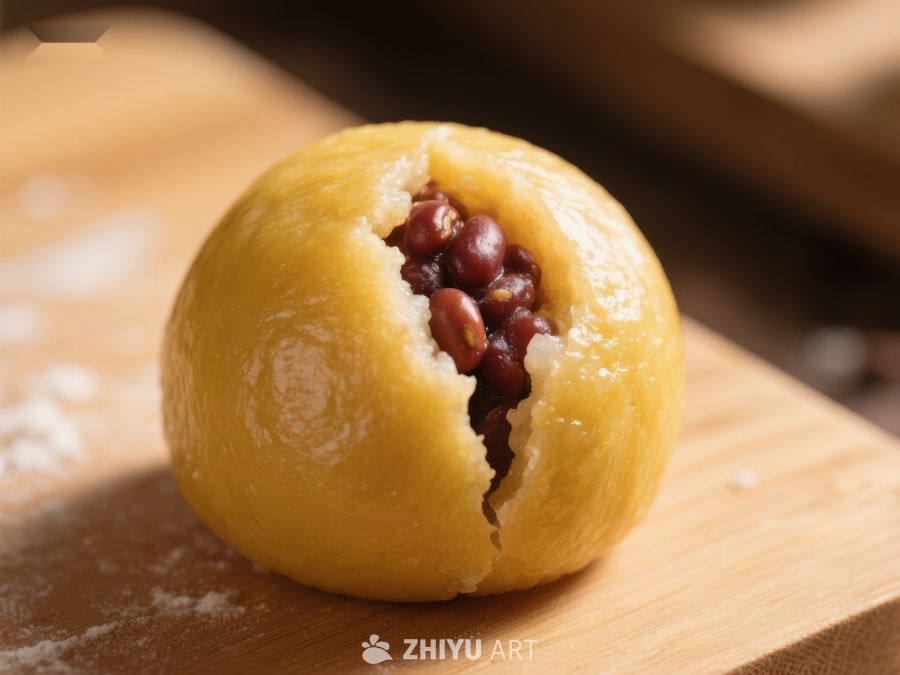 红豆馅面包，金黄诱人 322