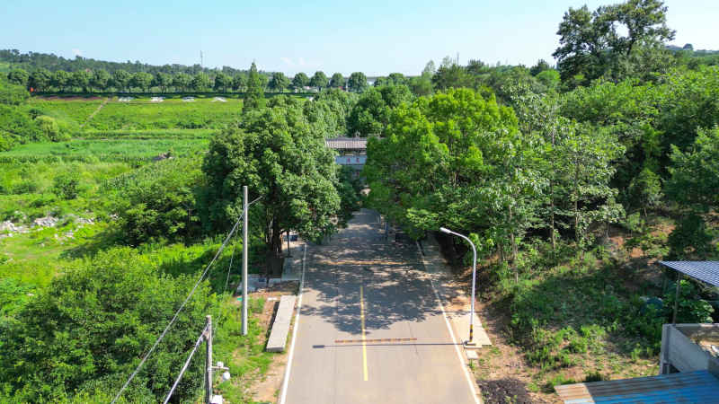 航拍湖北襄阳诸葛亮夫人故居