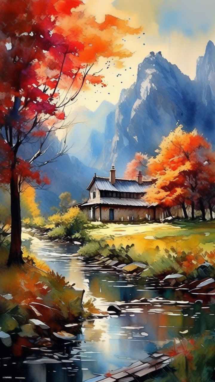 人惊叹的山水画插画 35