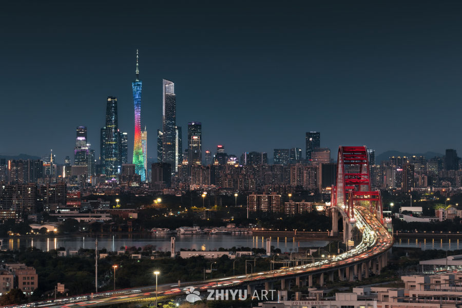 广州塔城市夜景