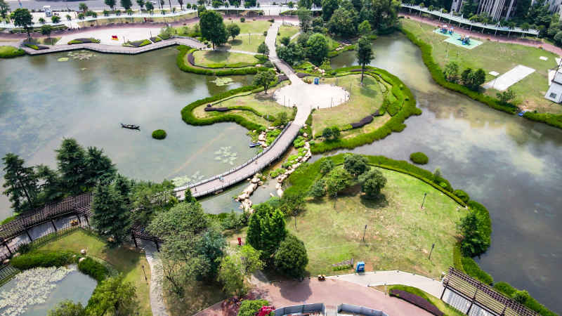 贵州贵阳城市风光航拍图 