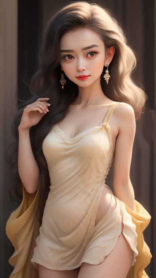 吊带美女