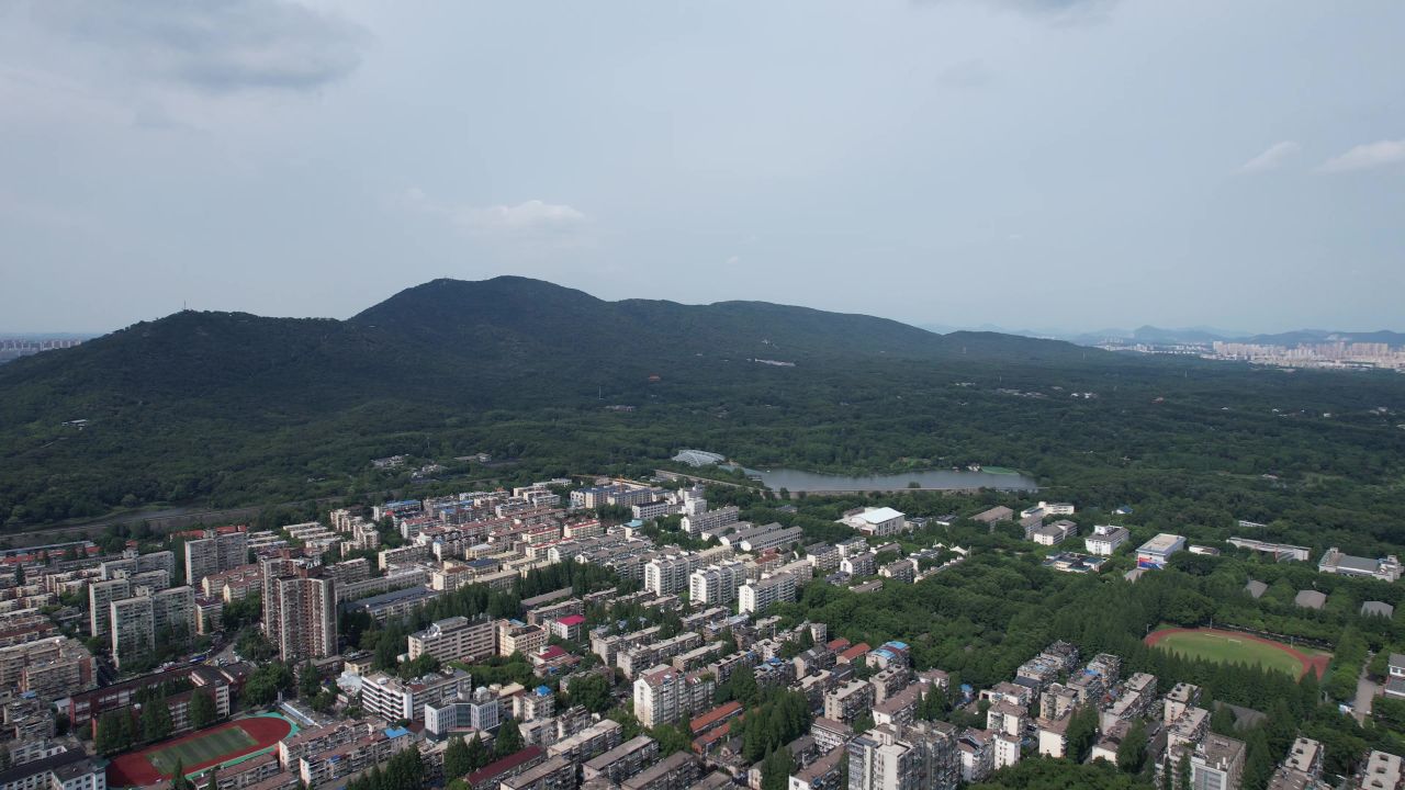江苏南京城市风光航拍 