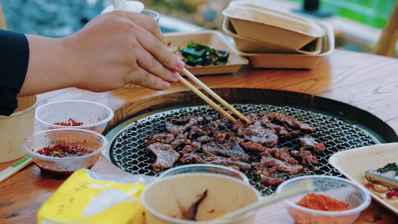 户外烧烤牛肉