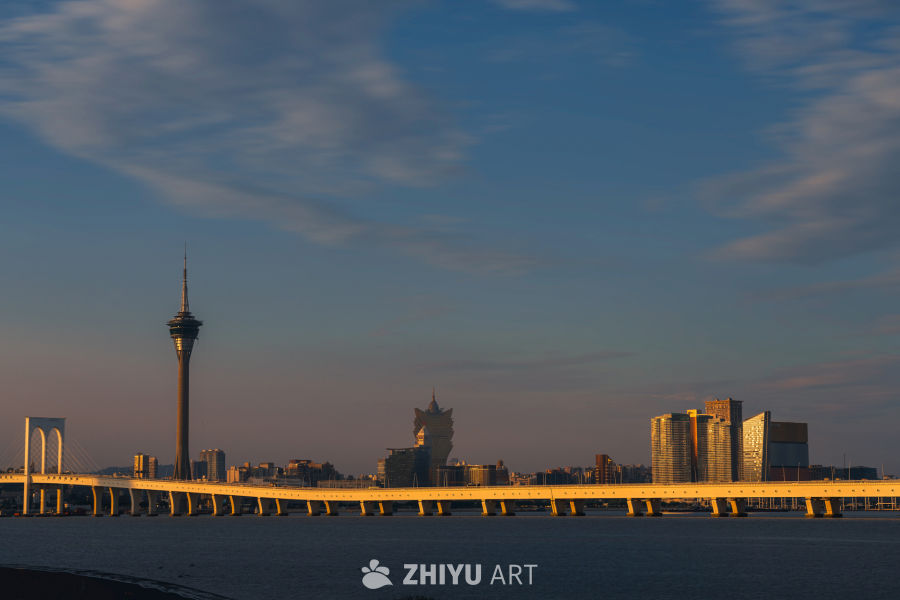 夕阳下的澳门